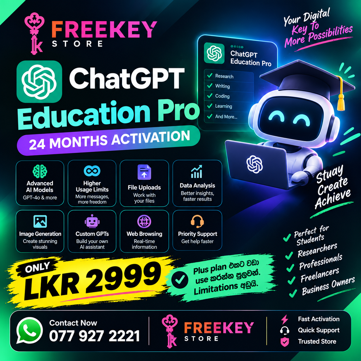 ChatGPT Education Pro | 24 Months Activation preview