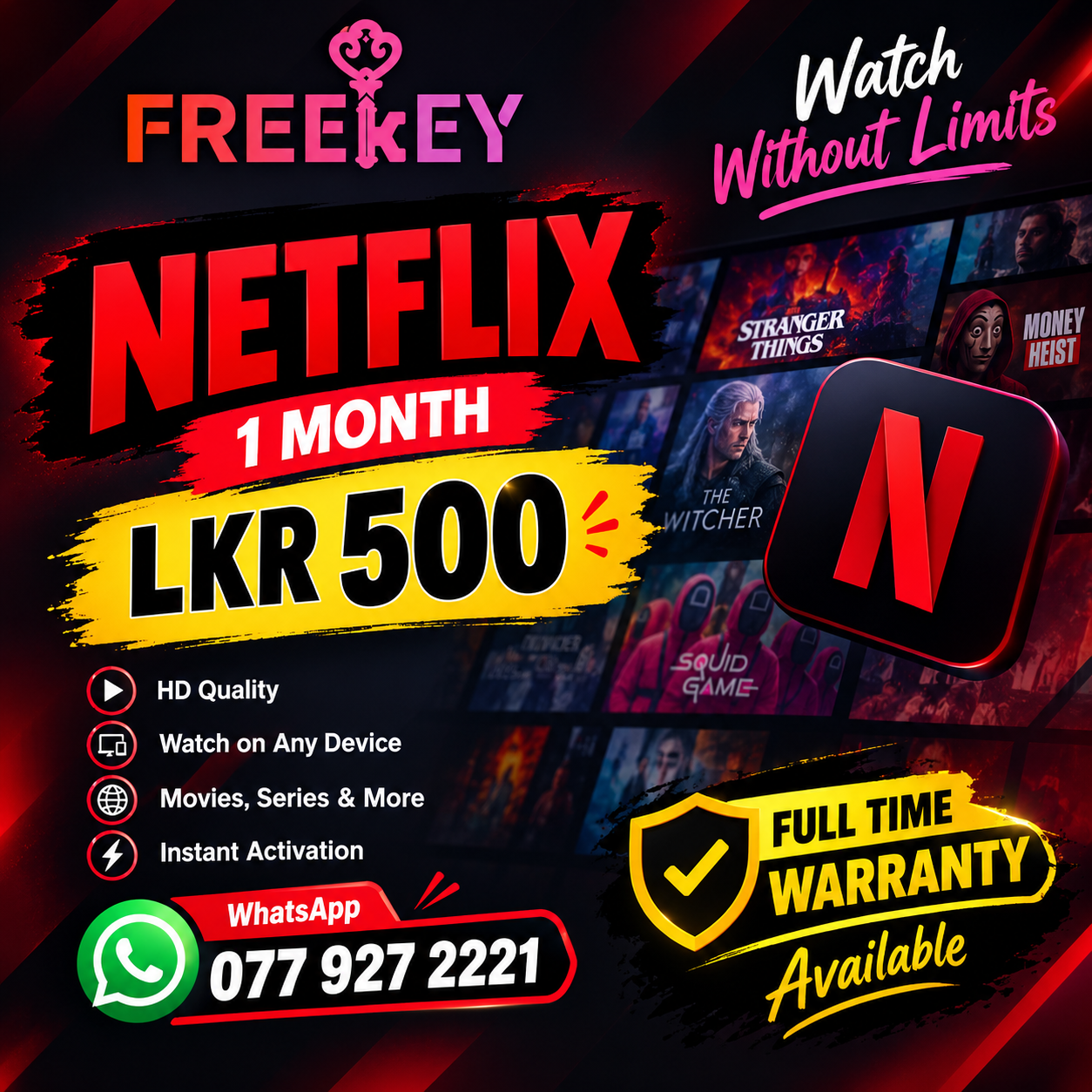 Netflix UHD Premium | 1 Month preview